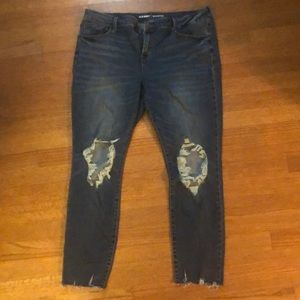 Old navy rockstar destroyed denim